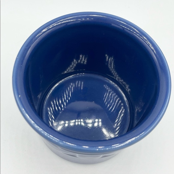 Longaberger Pottery Blue Container 3.5 x 4.5" - Picture 3 of 3